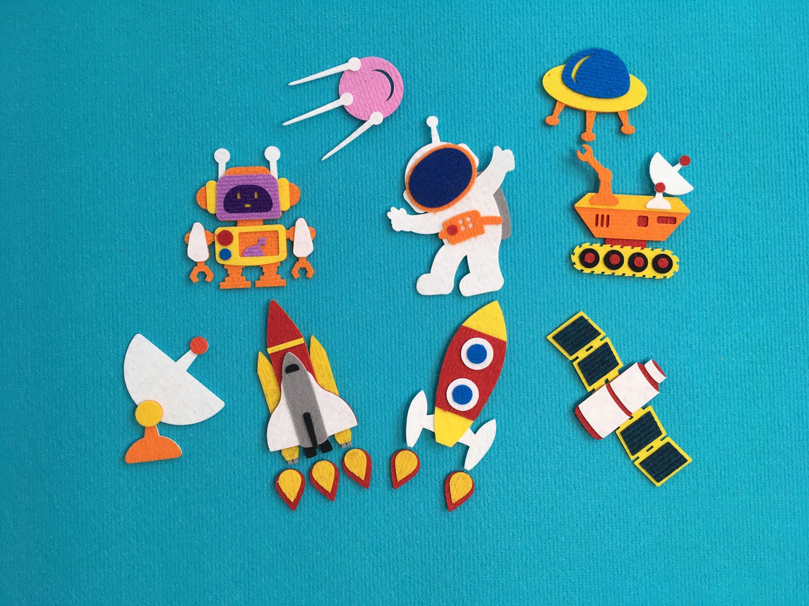 🚀 “Space Stories” Felt Storyboard Play Set for Children’s Early Learning and Development