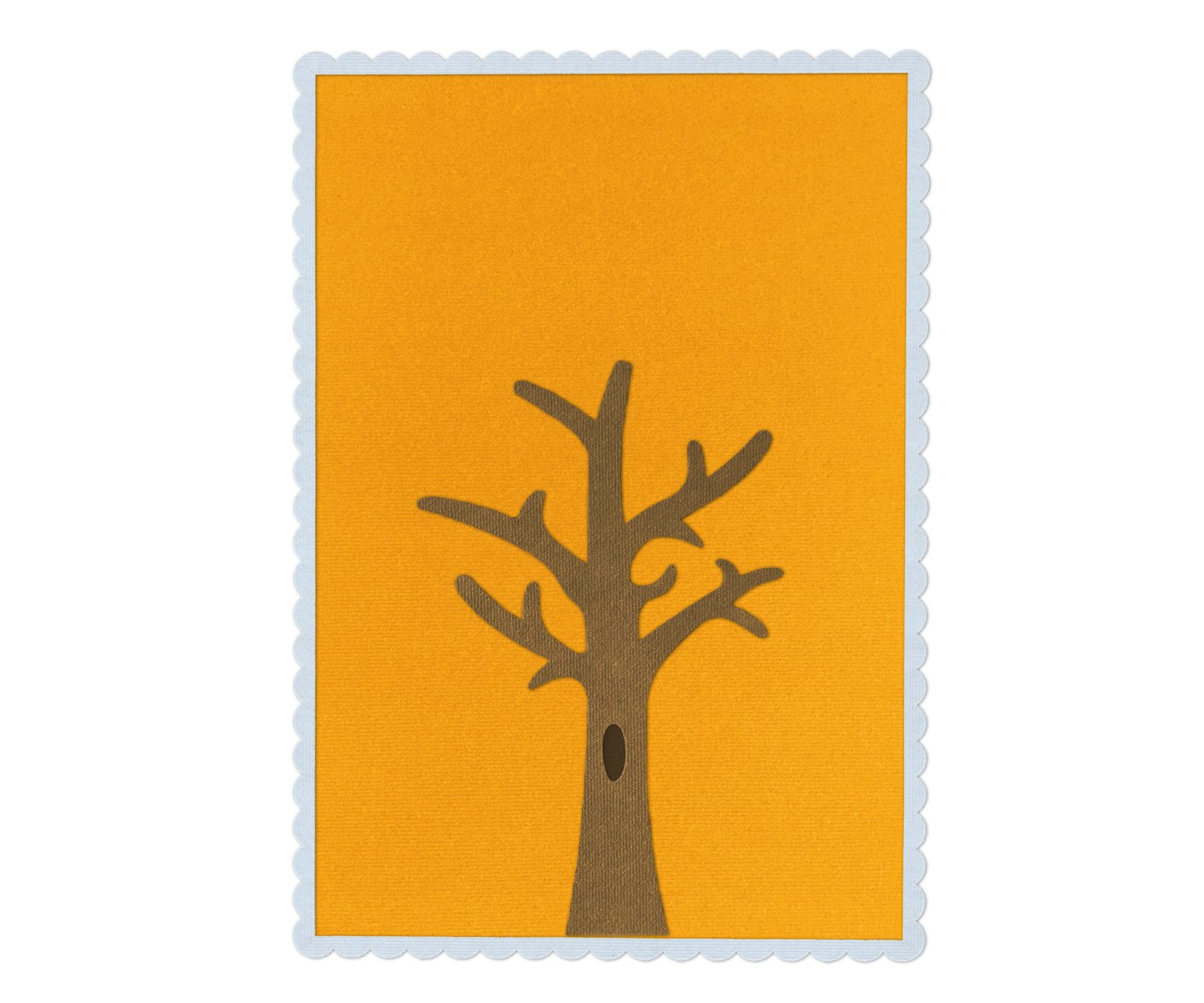 Wonderwall® Wall Play Mat for Felt Board Story Activities with a Tree, 100×70 cm, Orange