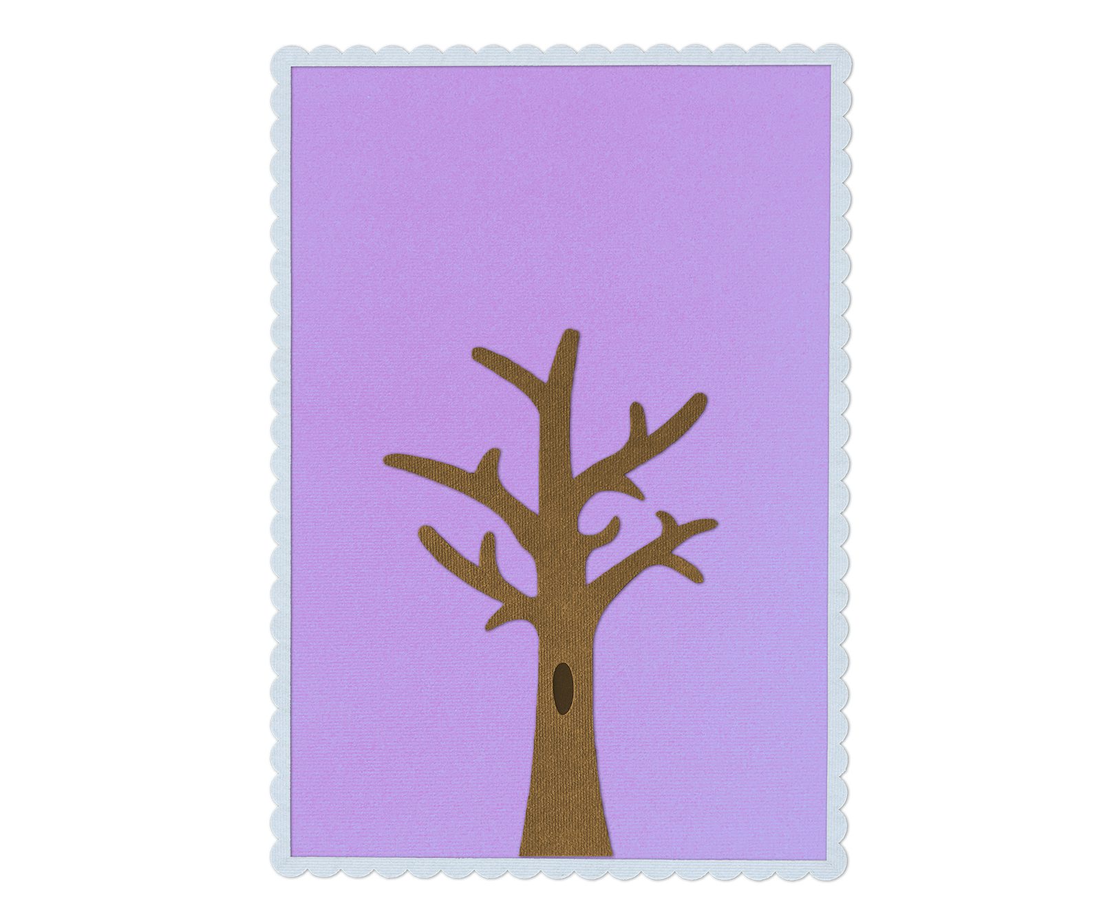 Wonderwall® Wall Play Mat for Felt Board Story Activities with a Tree, 100×70 cm, Lavender